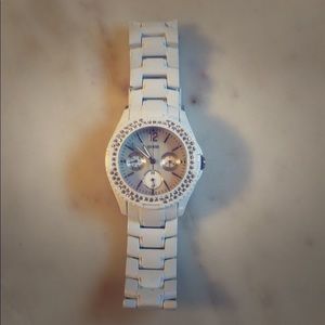Guess white watch 38mm